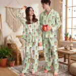 Custom Face Pajamas Long and Short Set, Personalized Couple PJs with Photo, Valentine Pajamas Pants, Matching PJs Family & Couple Gift