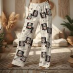 Custom Face Pajamas Long and Short Set, Personalized Couple PJs with Photo, Valentine Pajamas Pants, Matching PJs Family & Couple Gift - Image 4