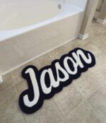 Personalized Rug with Name, Custom Tufted Nursery Rug, Handmade Logo Carpet, Kids Room Décor, Baby Shower Gift, Unique Custom Home Rug