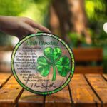 Irish Blessing St. Patrick’s Day, Shamrock Suncatcher, Shamrock Acrylic Window Hangings, Patrick’s Day Gift, Irish Gift - Image 3