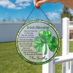 Irish Blessing St. Patrick’s Day, Shamrock Suncatcher, Shamrock Acrylic Window Hangings, Patrick’s Day Gift, Irish Gift - Image 2