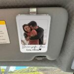 Personalized Photo Car Visor Clip, Custom Sun Visor Decoration for Car, Couples Gift, Wallet Photo Holder, Unique Car Accessories