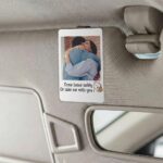 Custom Photo Car Visor Clip, Valetines Day Gift For Couple, Drive Safe Photo Frame, Husband Gift Drive Safe Sun Visor Clip - Image 4