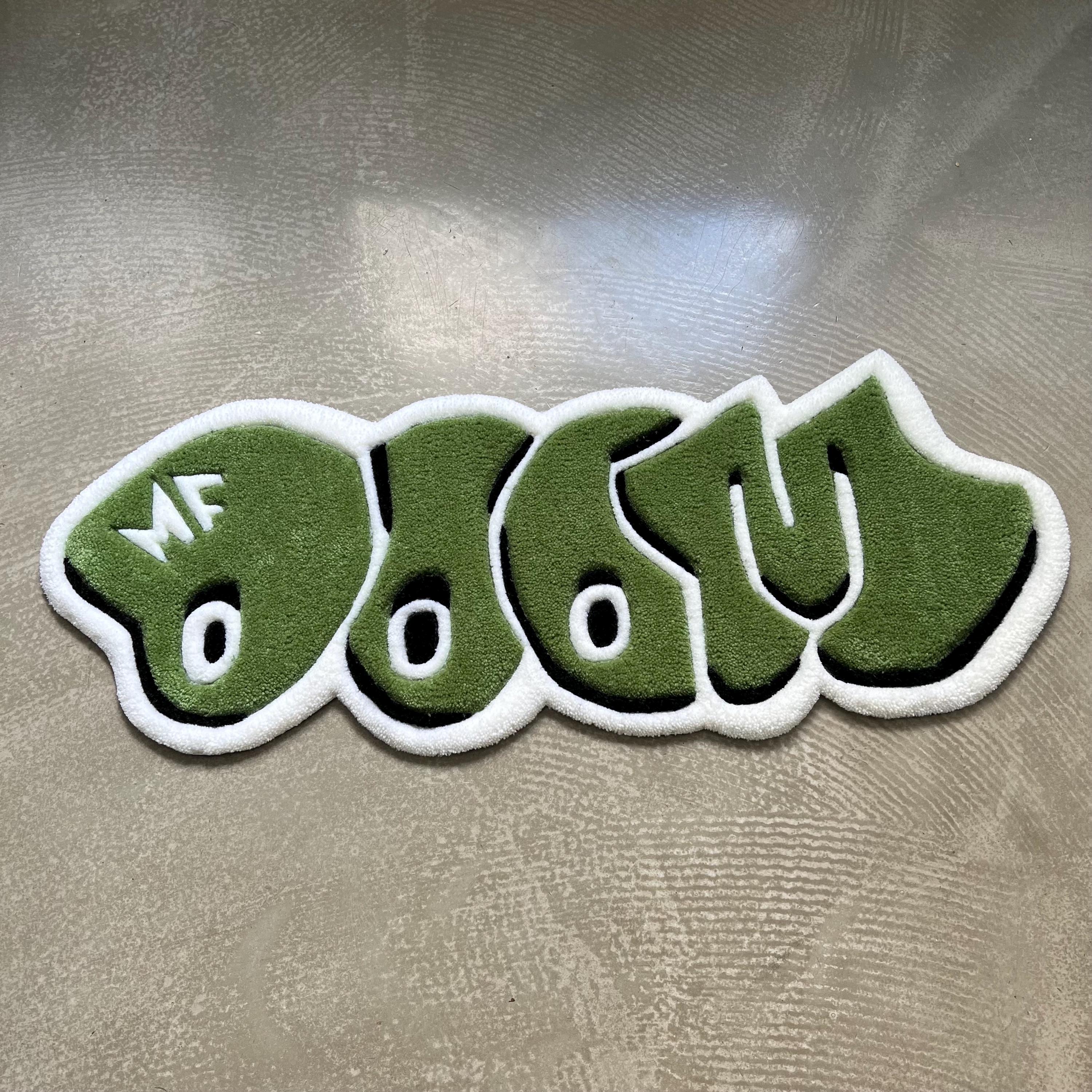 MF Doom Rug: Handmade Green Music Decor - Image 5