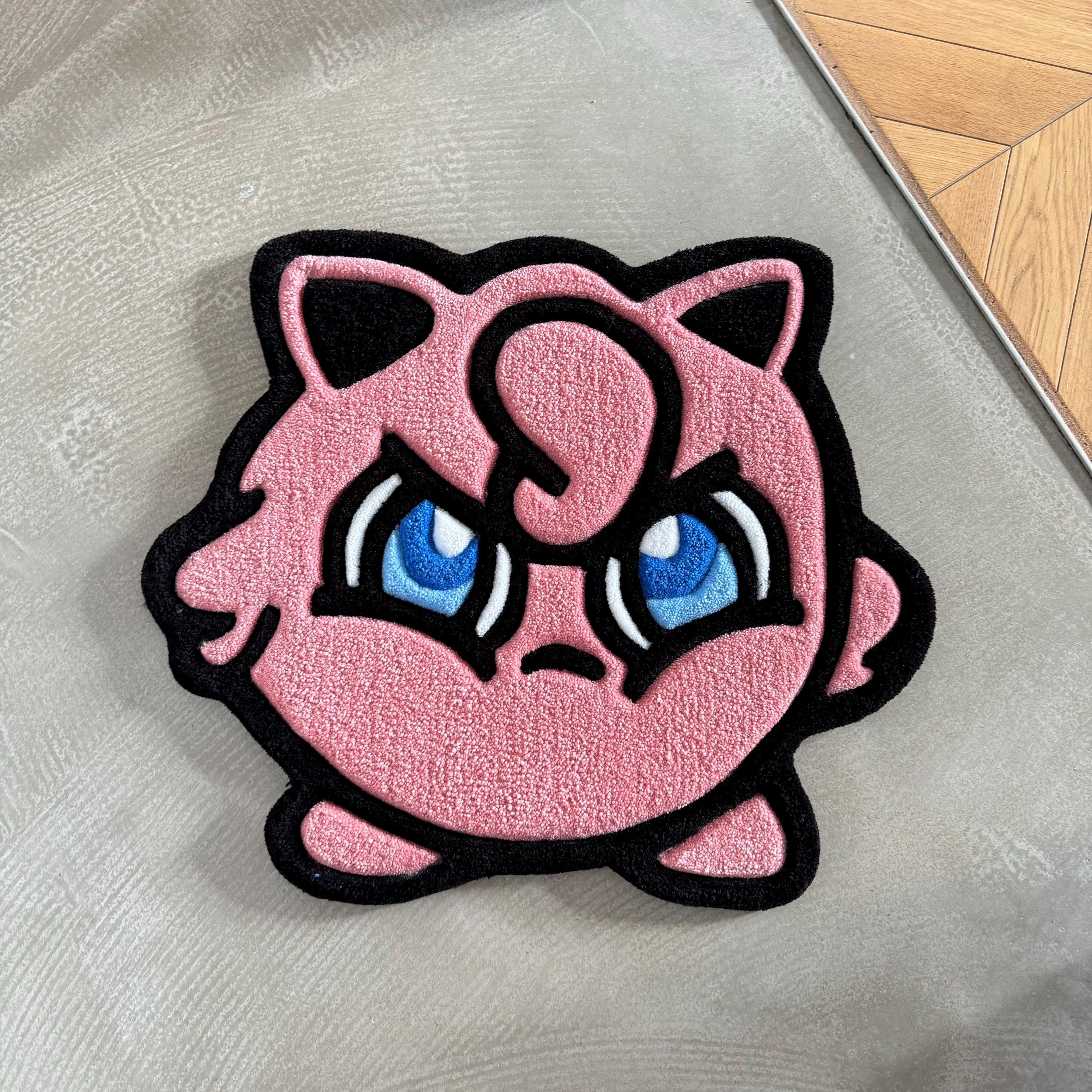Pink Cartoon Character Tufted Rug – Handmade Kids Room Decor - Image 6