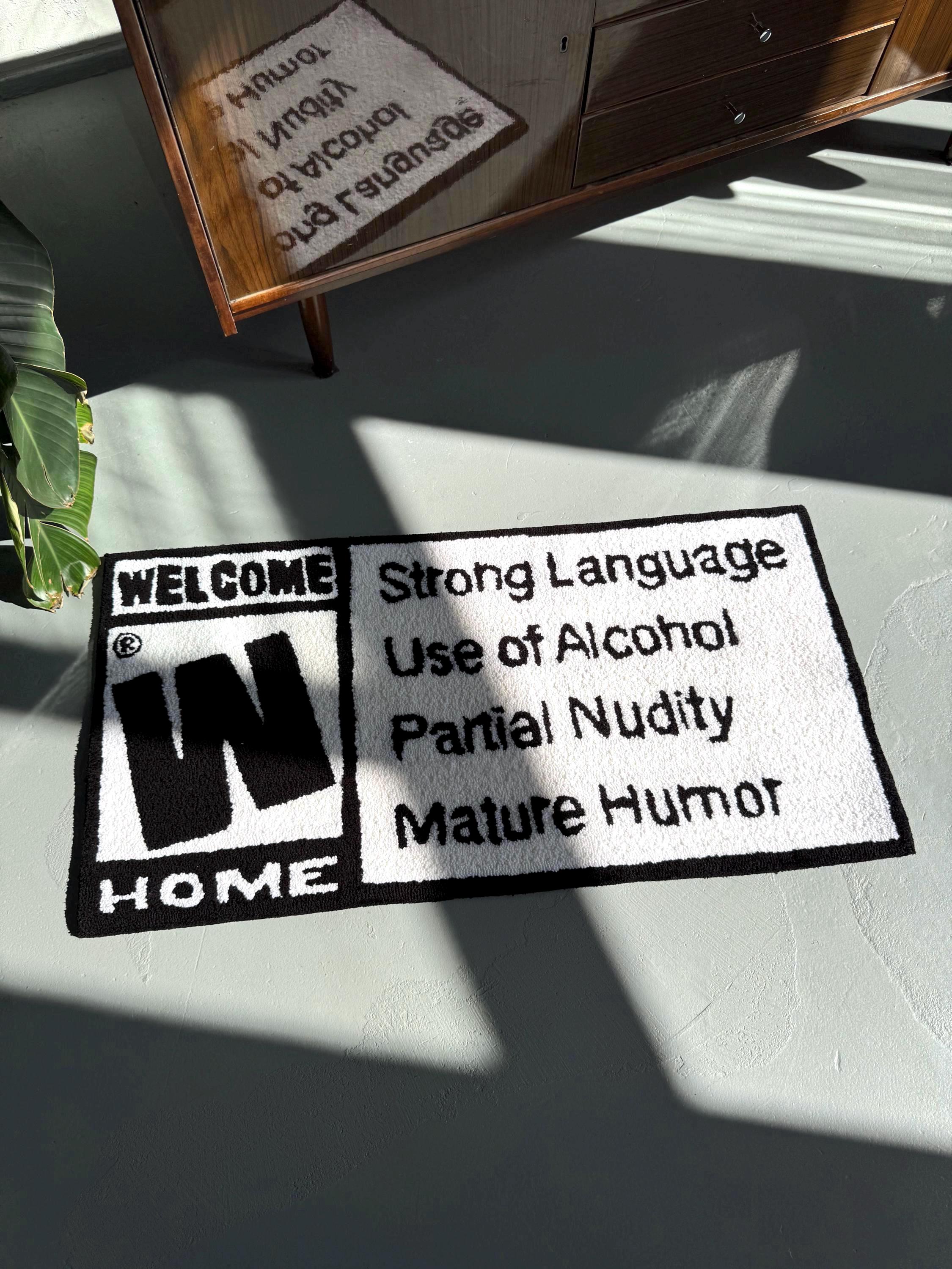 Tufted Welcome Home Rug: Funny Entryway Decor - Image 2