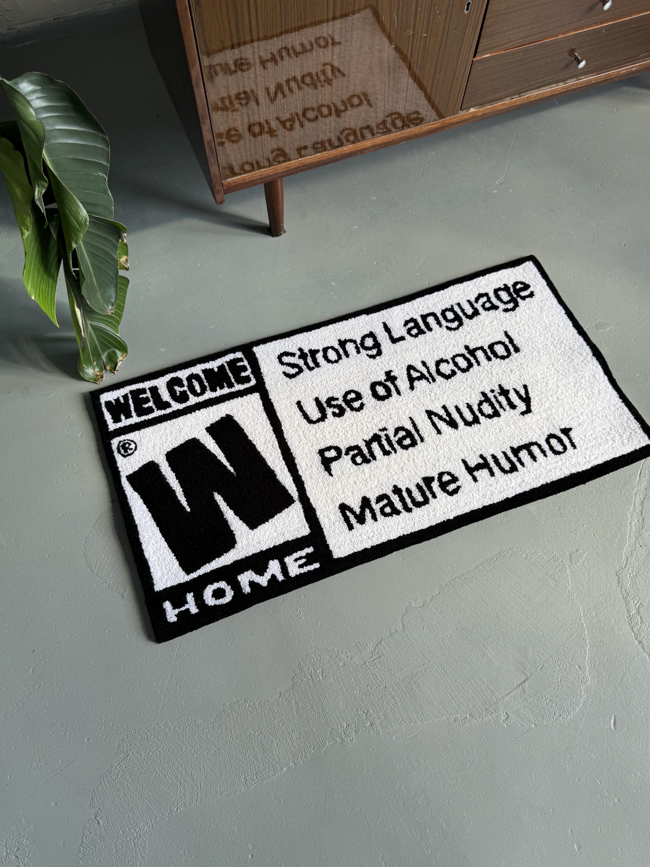 Tufted Welcome Home Rug: Funny Entryway Decor - Image 3